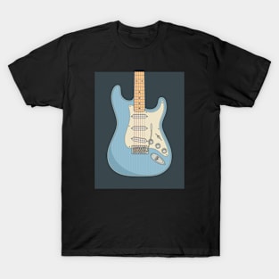 Sonic Blue Strat Guitar T-Shirt